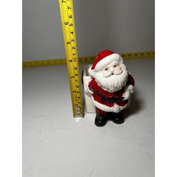 Vintage Santa Claus Christmas Ceramic Planter Brazil 1950s Retro Decor - Picture 11 of 14